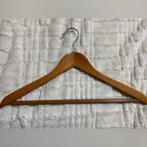 Wooden Clothes Hanger with Metal Hook